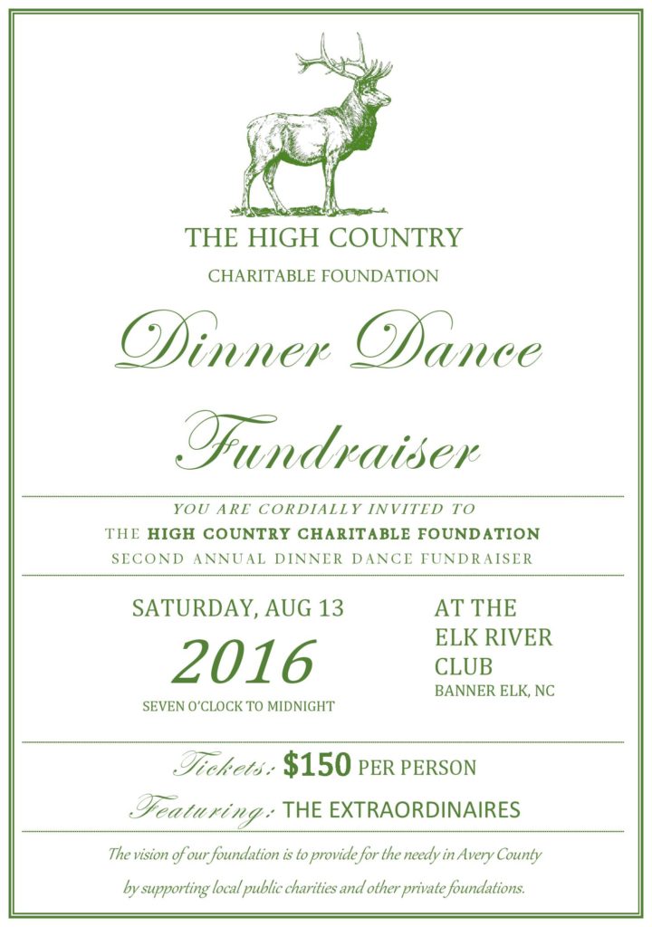 HCCF Dinner Dance Invite 2016
